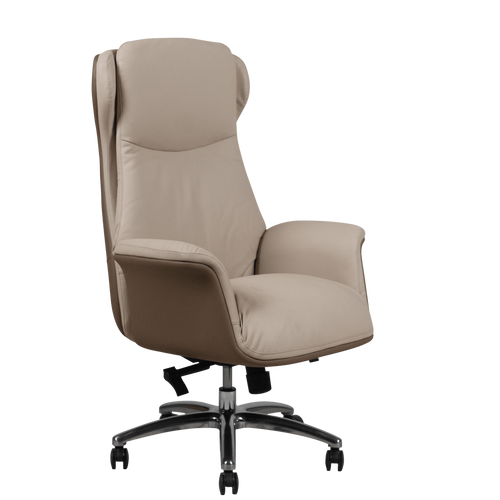 Villegas Furniture Executive PU Leather Office Chair with Lumbar Support